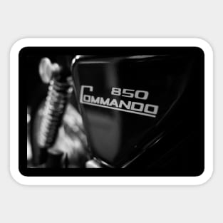 850 Commando (B&W) Sticker